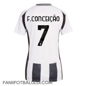 Juventus Francisco Conceicao #7 Tricou Fotbal Replică 2024-25 Femei Acasa